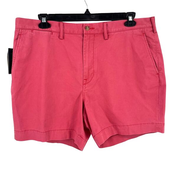 Polo Ralph Lauren Classic Fit Chino Shorts Mens Size 38 Nantucket Red 6" Inseam - Picture 1 of 6